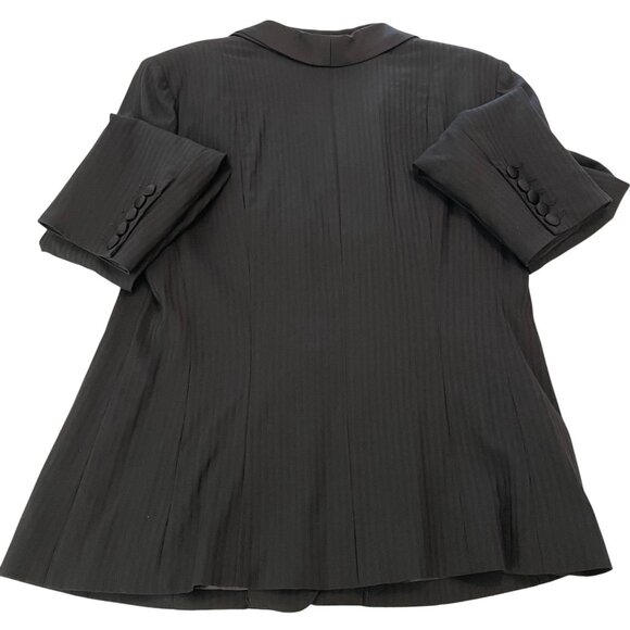 Nanette Lepore Tuxedo Jacket with Bow Lapel Black Size 12 - Picture 6 of 15